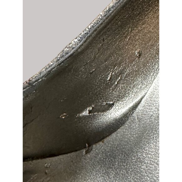 Guess Women's Silver Glitter High Stiletto Heels Size 6M - Picture 11 of 12